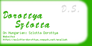 dorottya szlotta business card